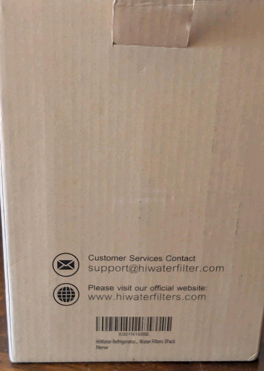 HiWater JTB-139I Refrigerator Water Filter 3 Pack Compatible With LG LT700P