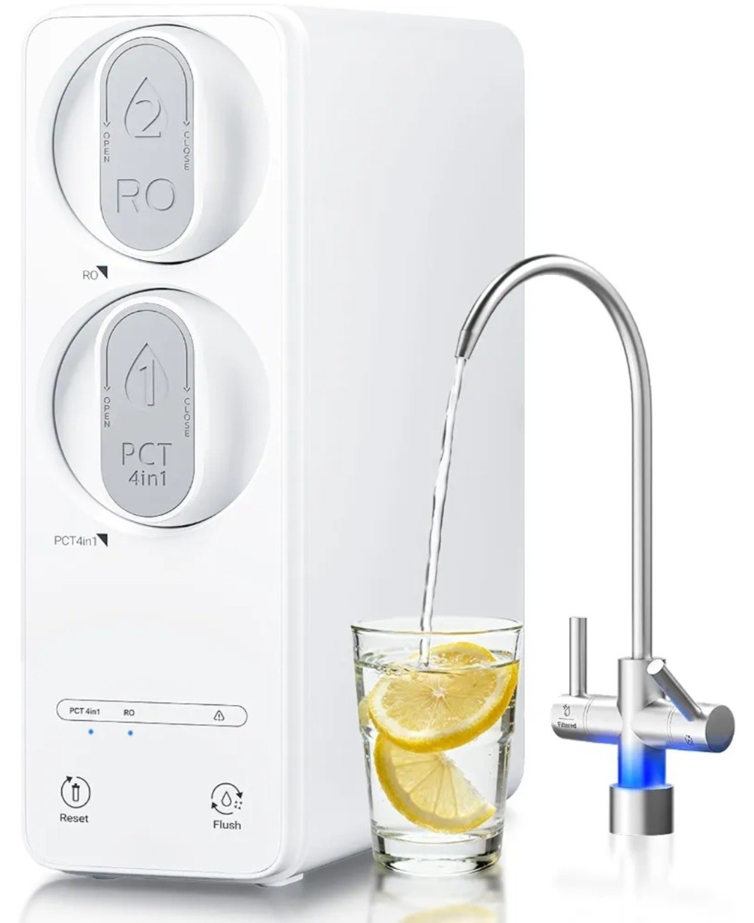 Reverse Osmosis Water Filter System 600 GPD 8-Stage Under Sink RO