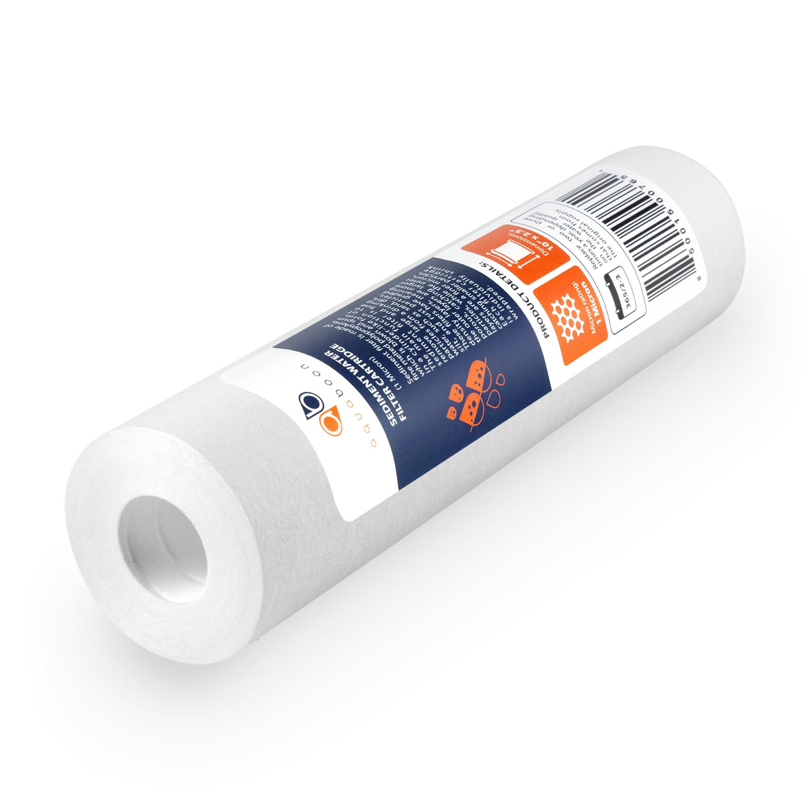 25-PACK 1 Mic Sediment Water Flter Cartridges Standard Size 10″x2.5″ by Aquaboon