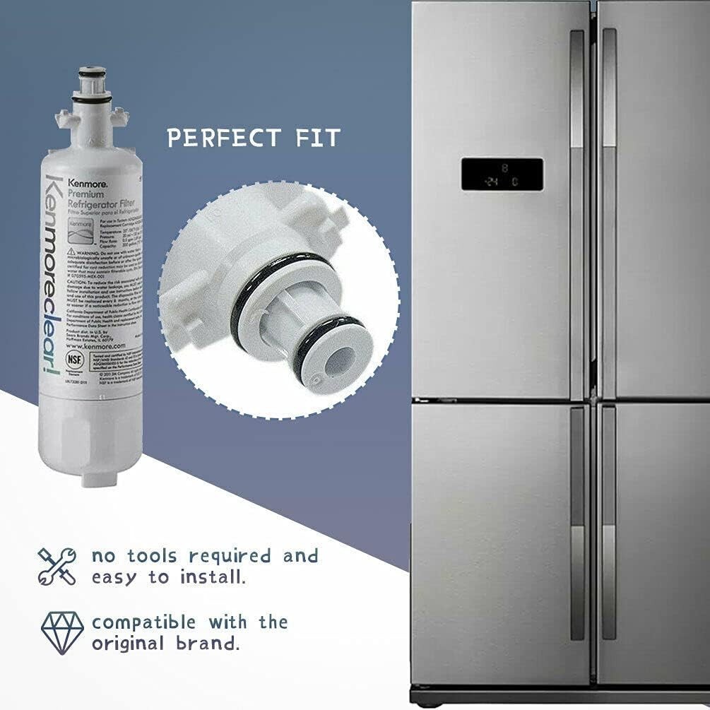 Kenmore 9690 469690 Refrigerator Water Filter 2 Pack NSF/ANSI 53 Fit LG LT700P
