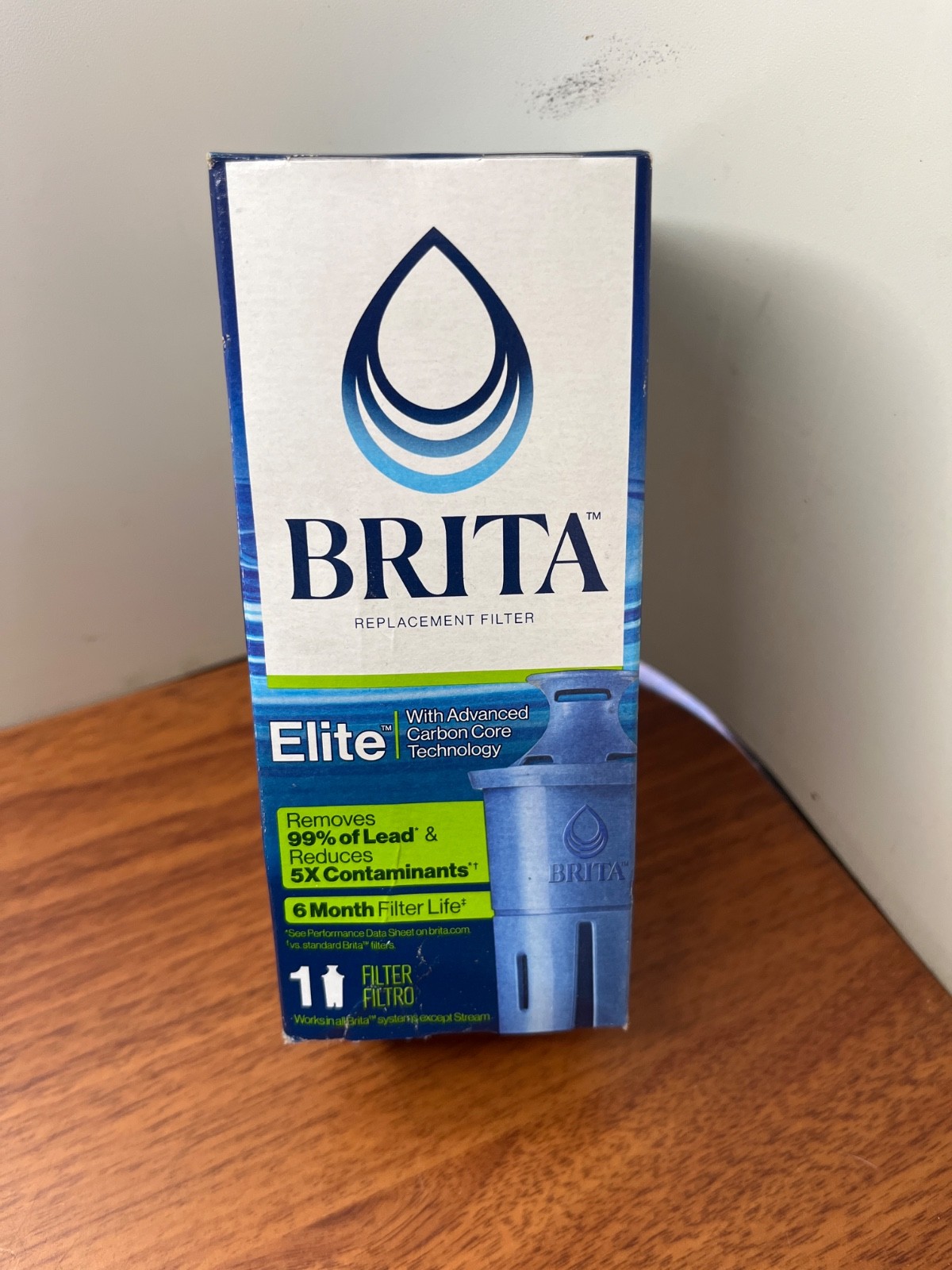 Brita Replacement Filter – Elite – 1 Filter for 6 Months New Sealed