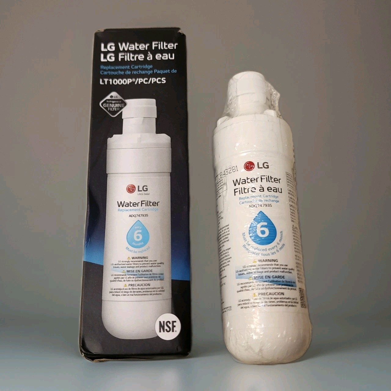 LG Water Filter LG LT1000P PN: ADQ747935 (6mth)