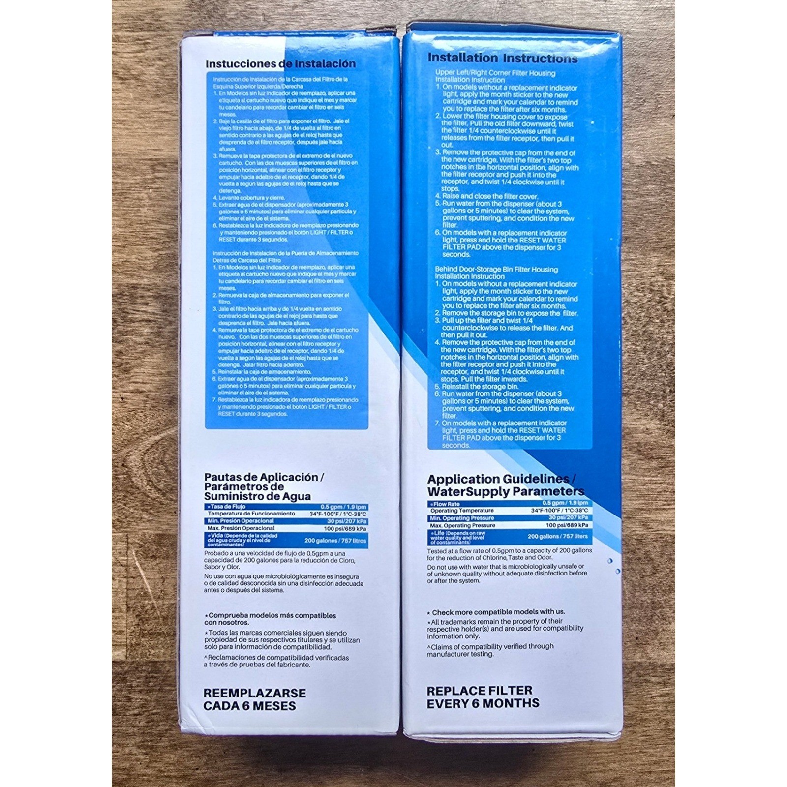 2 PACK RWF4700AC Water Filter Fit for LT1000P, ADQ747935, LMXS28626D, LT1000PC
