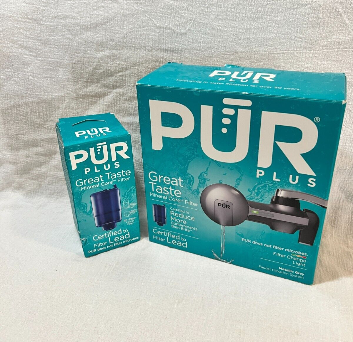 PUR Plus Mineral Core Filter Faucet Filtration System Black extra filter