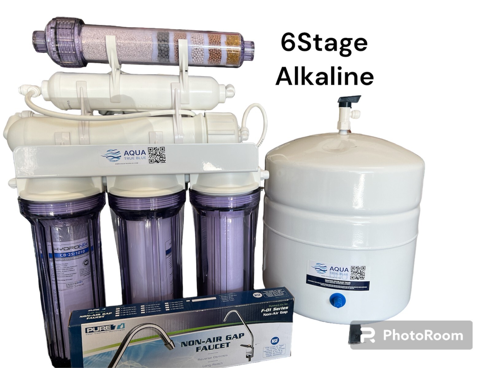 6 Stage ALKALINE pH Reverse Osmosis Drinking Water Filtration System | 50 GPD