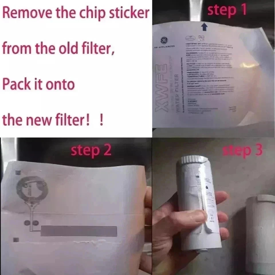 3Pack GE XWFE Refrigerator Replacement Water Filter （Without Chip❗Without Chip❗）