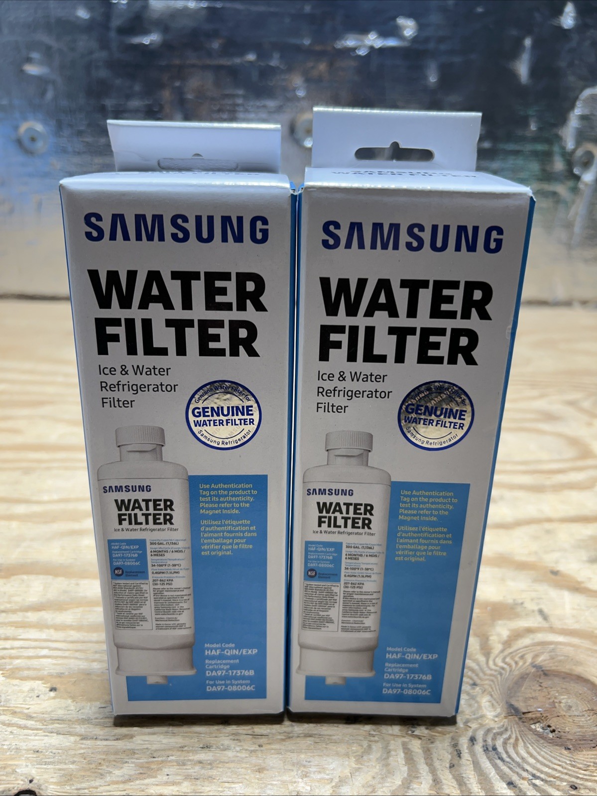 2x Samsung Genuine DA97-17376B Refrigerator Water Filter DA97-08006C HAF-QIN EXP