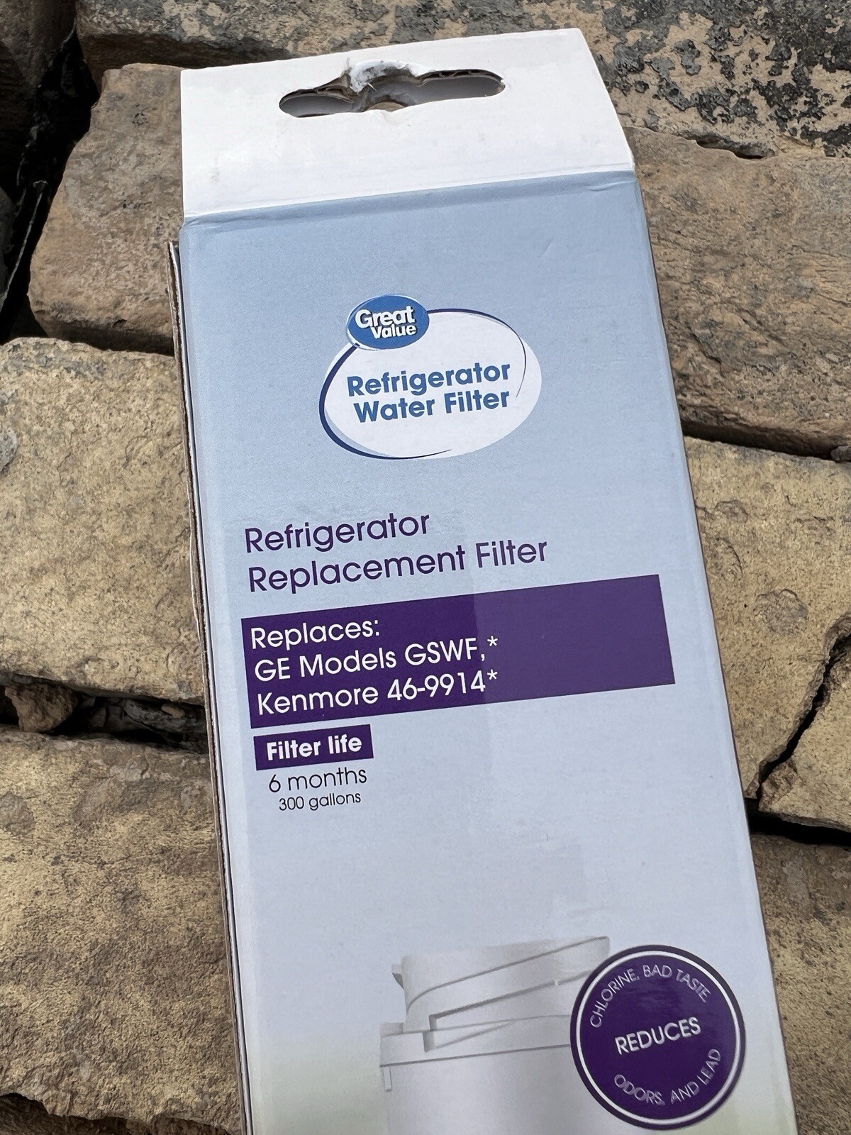 GREAT VALUE Refrigerator Water Filter GVF035 for GE GSWF / Kenmore 46-9914