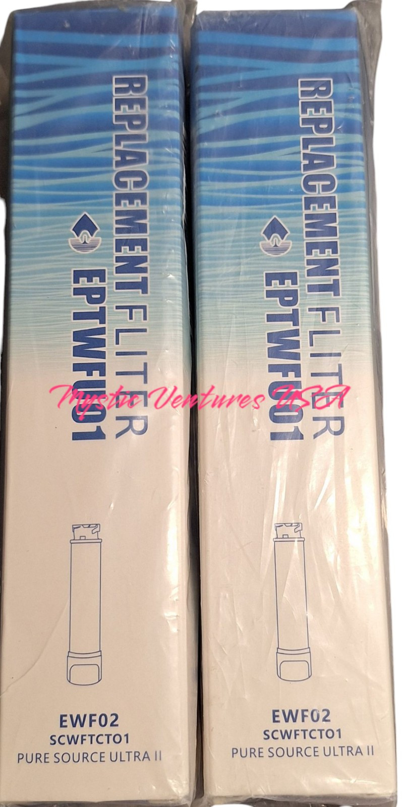 2PC For Frigidaire Brand EPTWFU01 Pure Source Ultra II Refrigerator Water Filter
