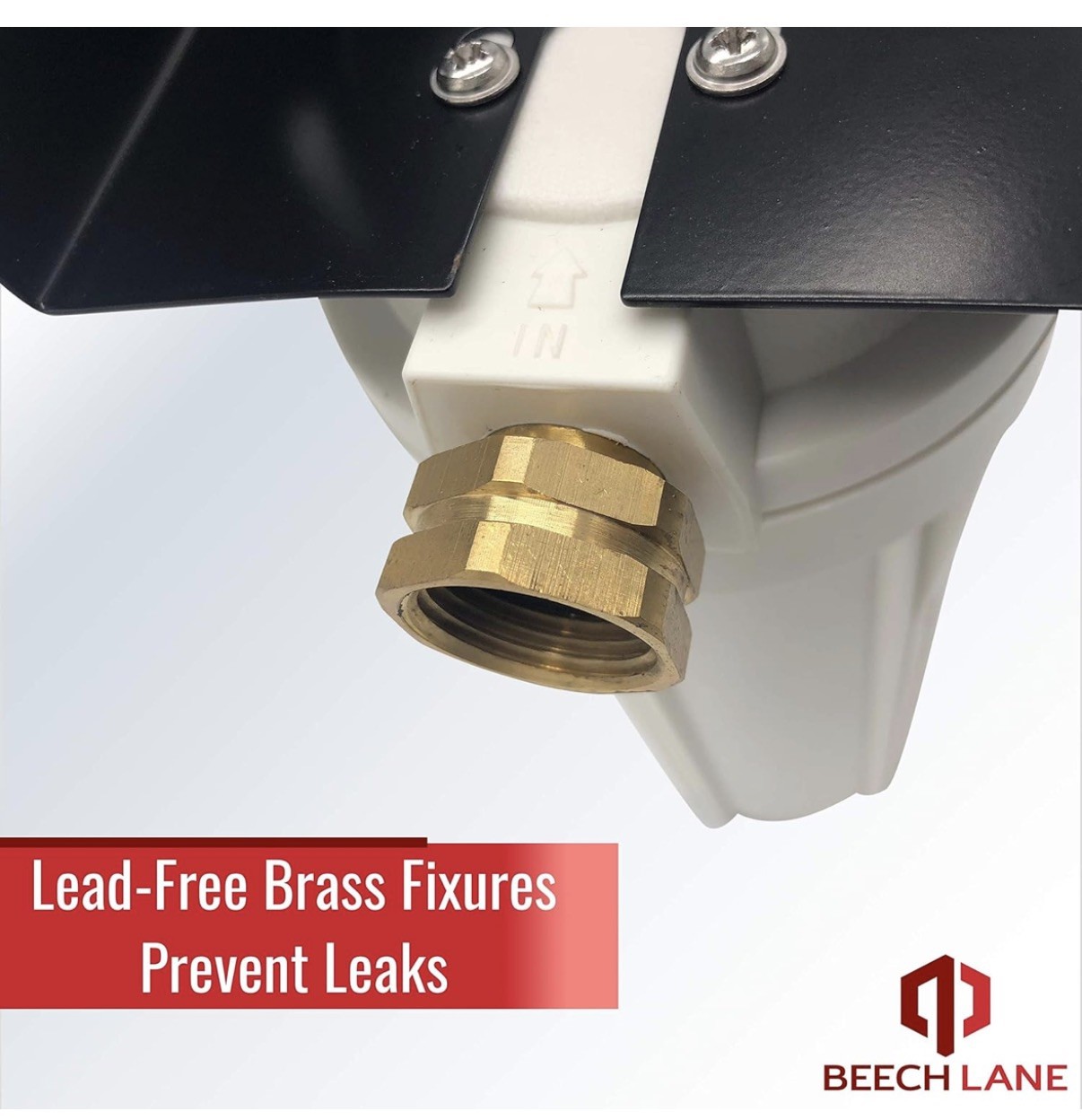 Beech Lane RV Dual External Water Filter System with Brass Fittings & 2 Filters