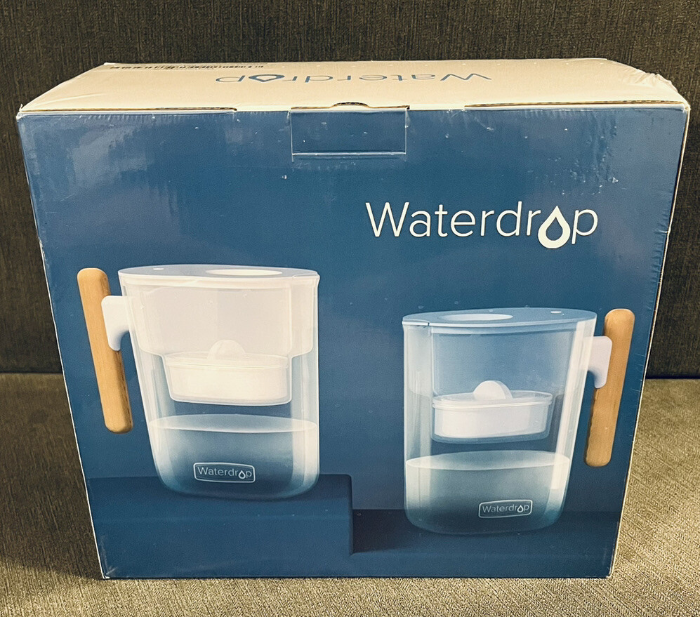 Waterdrop Chubby 10-Cup Water Filter Pitcher, NSF Certified 200 Gal – Blue