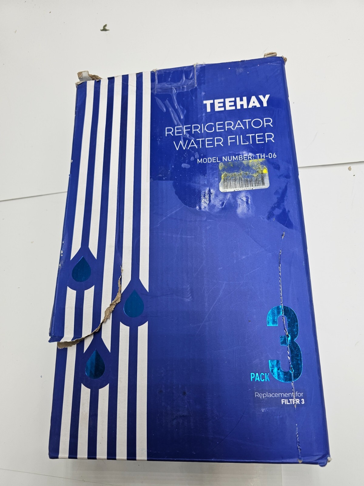 (QTY 3) Teehay Refrigerator Water Filter TH-06 Temp 33-100°F Pressure 30-120PSI