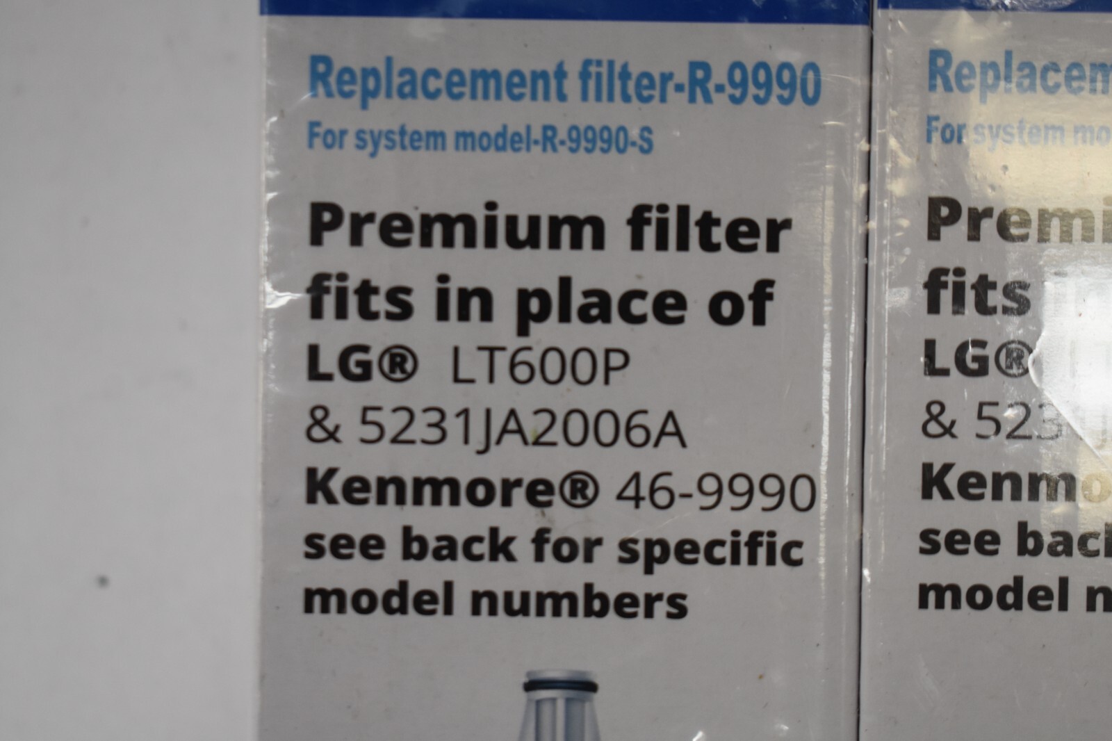 Lot of 2 Refresh Refrigerator Water Filters R-9990 Replacements For LG LT600P