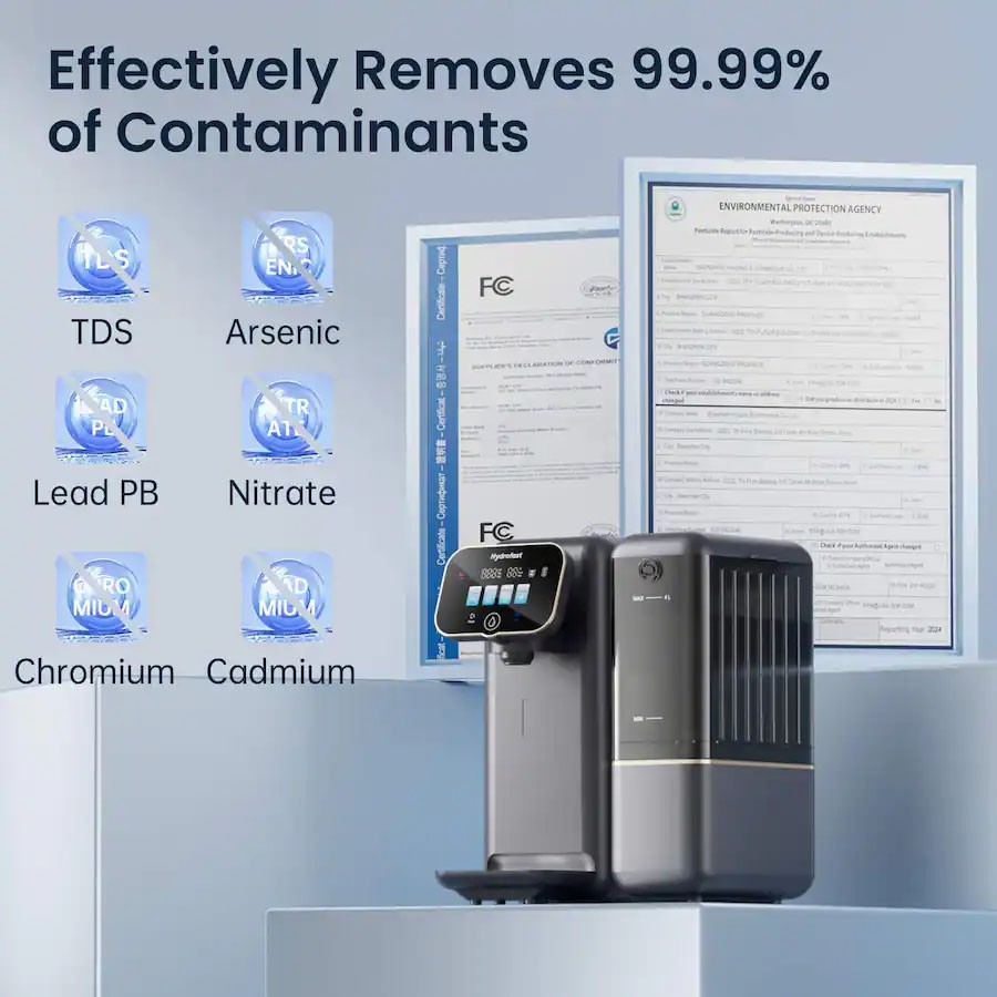 Hydrofast C100 Countertop Reverse Osmosis Water Filter System,6 Stage Filtration