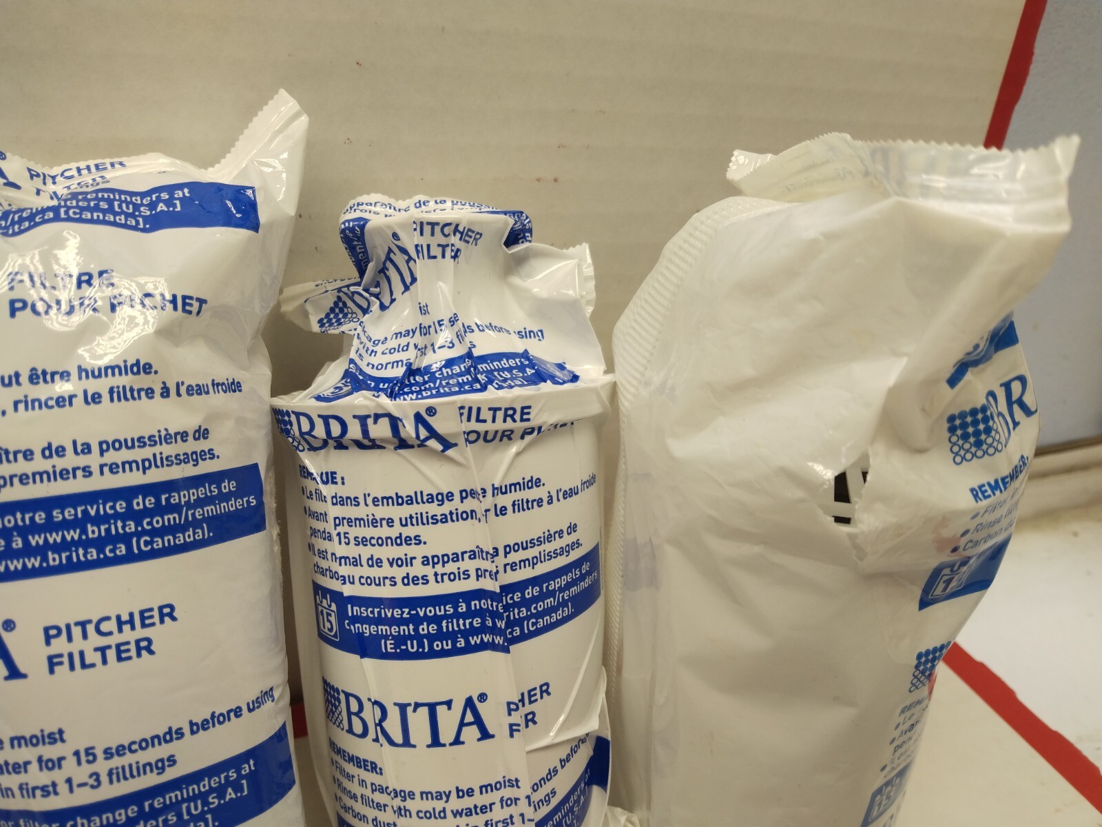 NEW Brita Water Filter Pitcher Advanced Replacement Filters 4 Count Pack