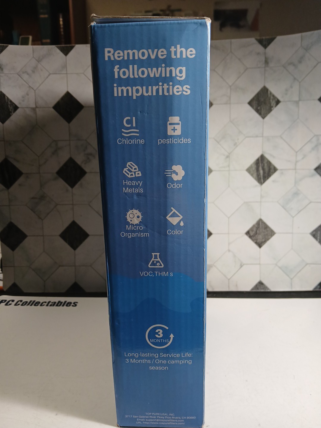 IcePure 2 Pack RV Inline Water Filter w/Flexible Hose for Drinking & Washing