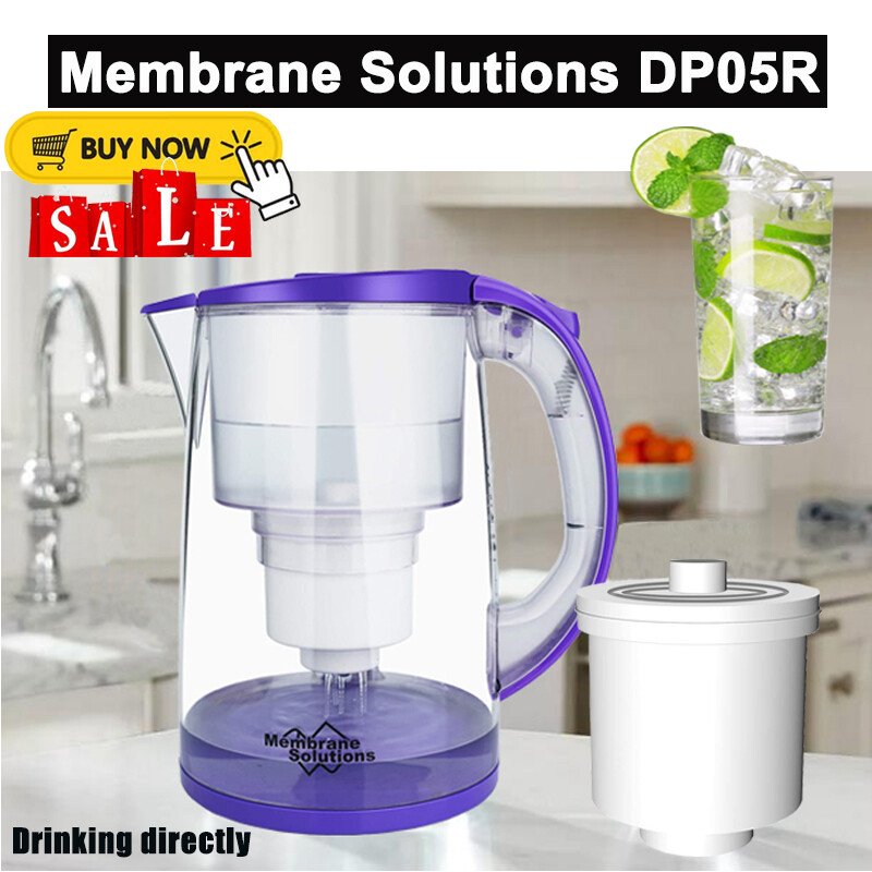 Water Filter Pitcher Purifier Jug 150Gallons100%BPA-free for Refrigerator DP05U