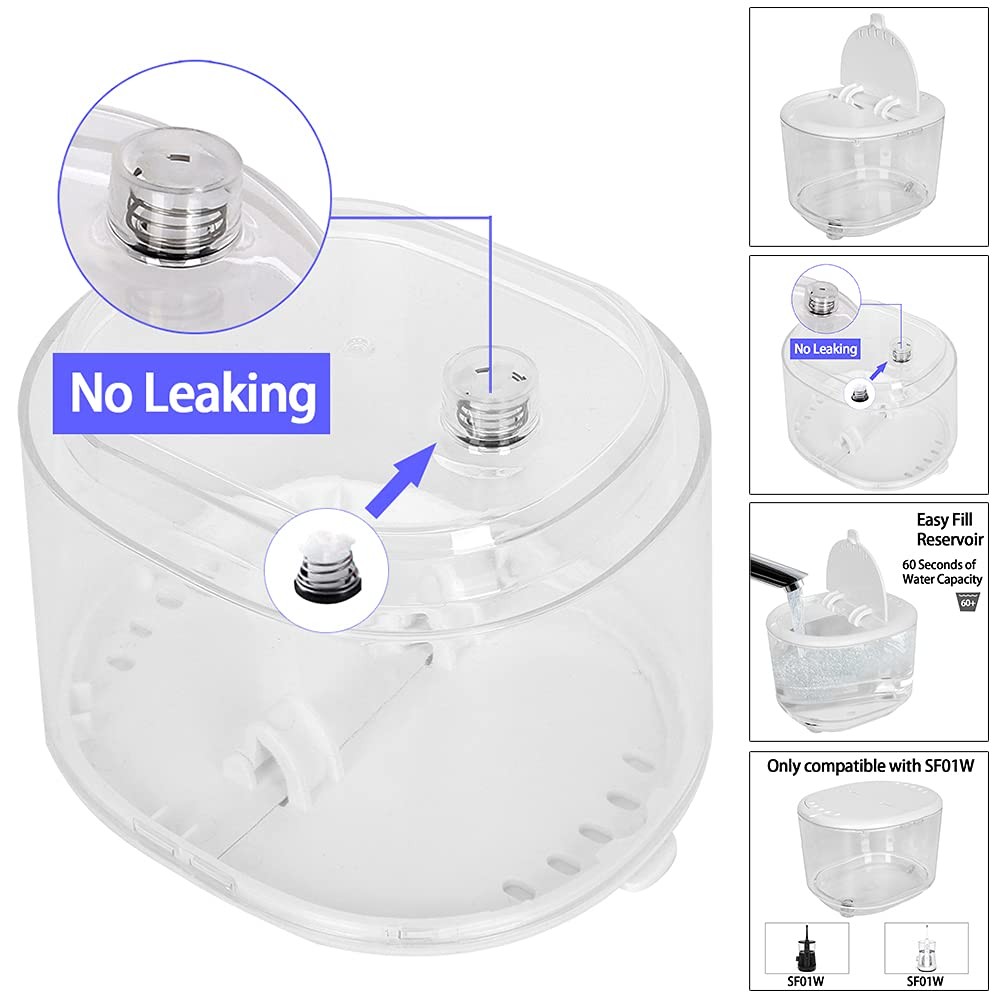 AquaFlosser Replacement Parts for 1 Count (Pack of 1), Sf-01w White Tank