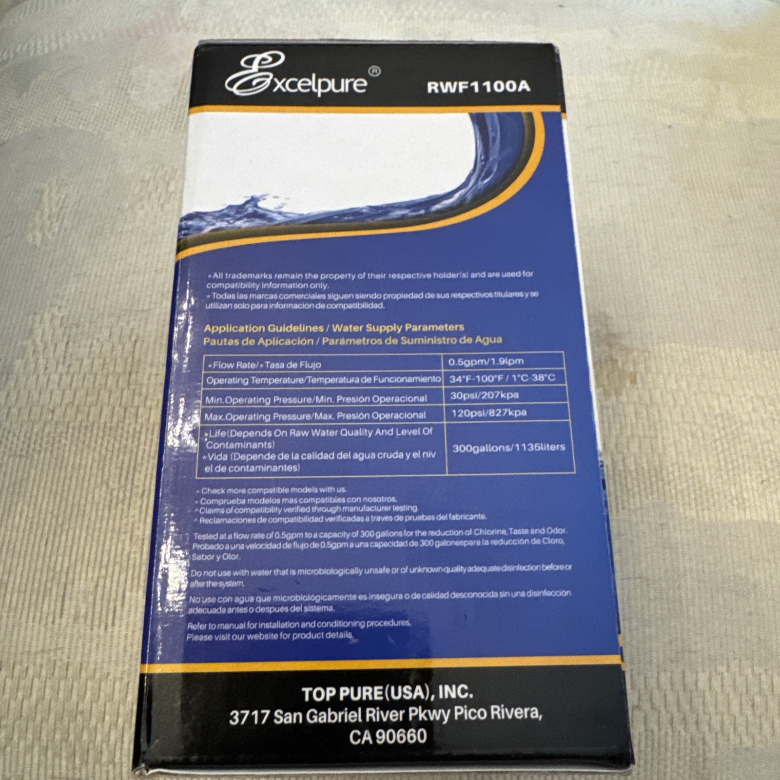 Excelpure Replacement Refrigerator Water Filter | RWF1100A | For Various Samsung