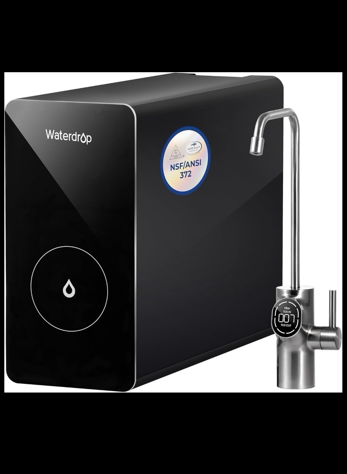 Waterdrop D6 Reverse Osmosis Water Filter, 600 GPD Under Sink Reverse Osmosis