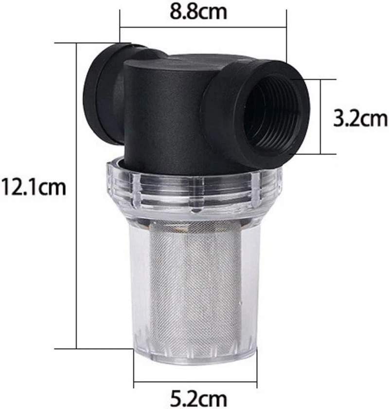 1Pcs Garden Pond 1 Inch Inline Mesh Strainer Water Pump Filter Irrigation High F