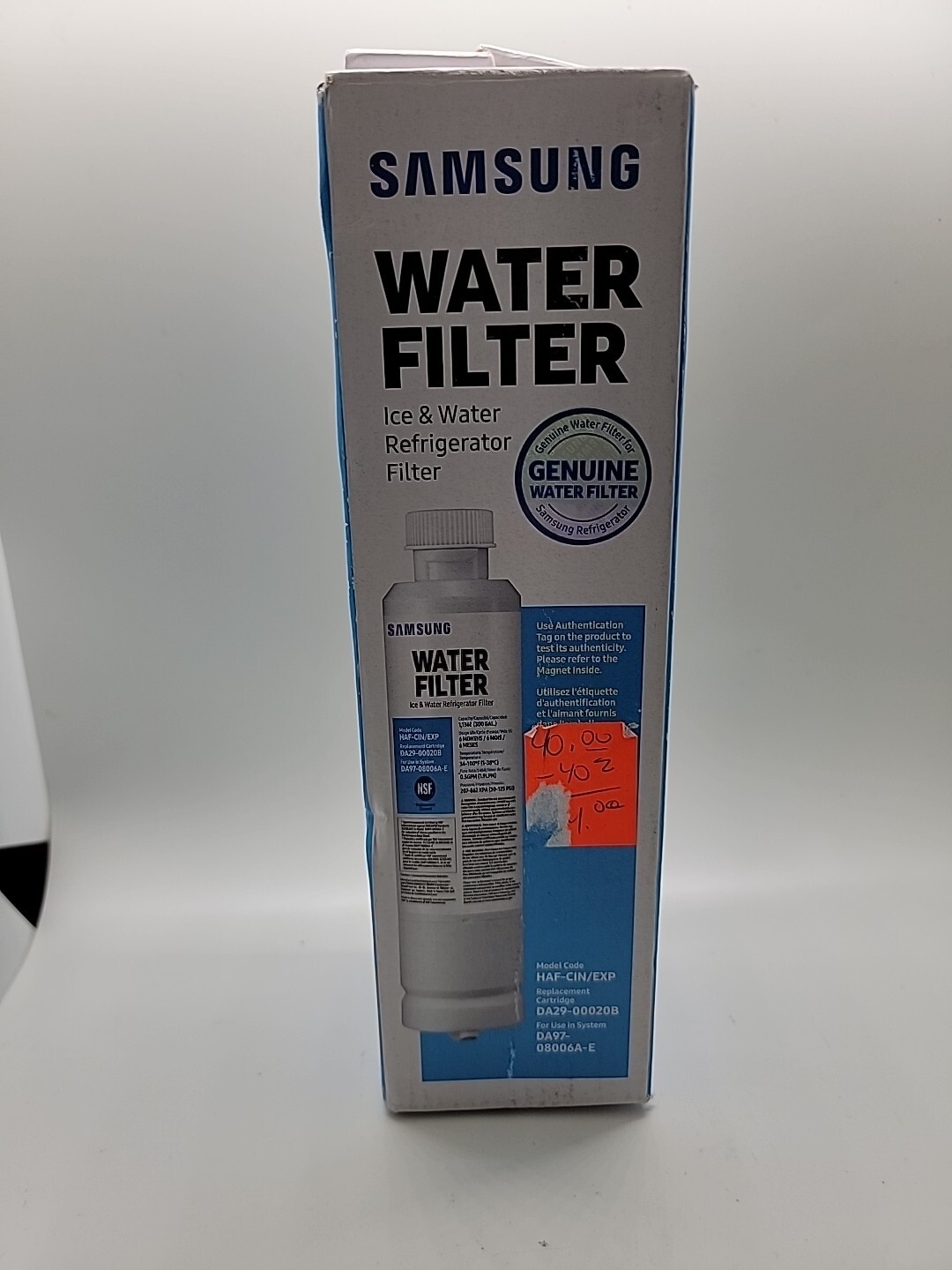 Samsung OEM DA29-00020B HAF-CIN/EXP Refrigerator Water Filter