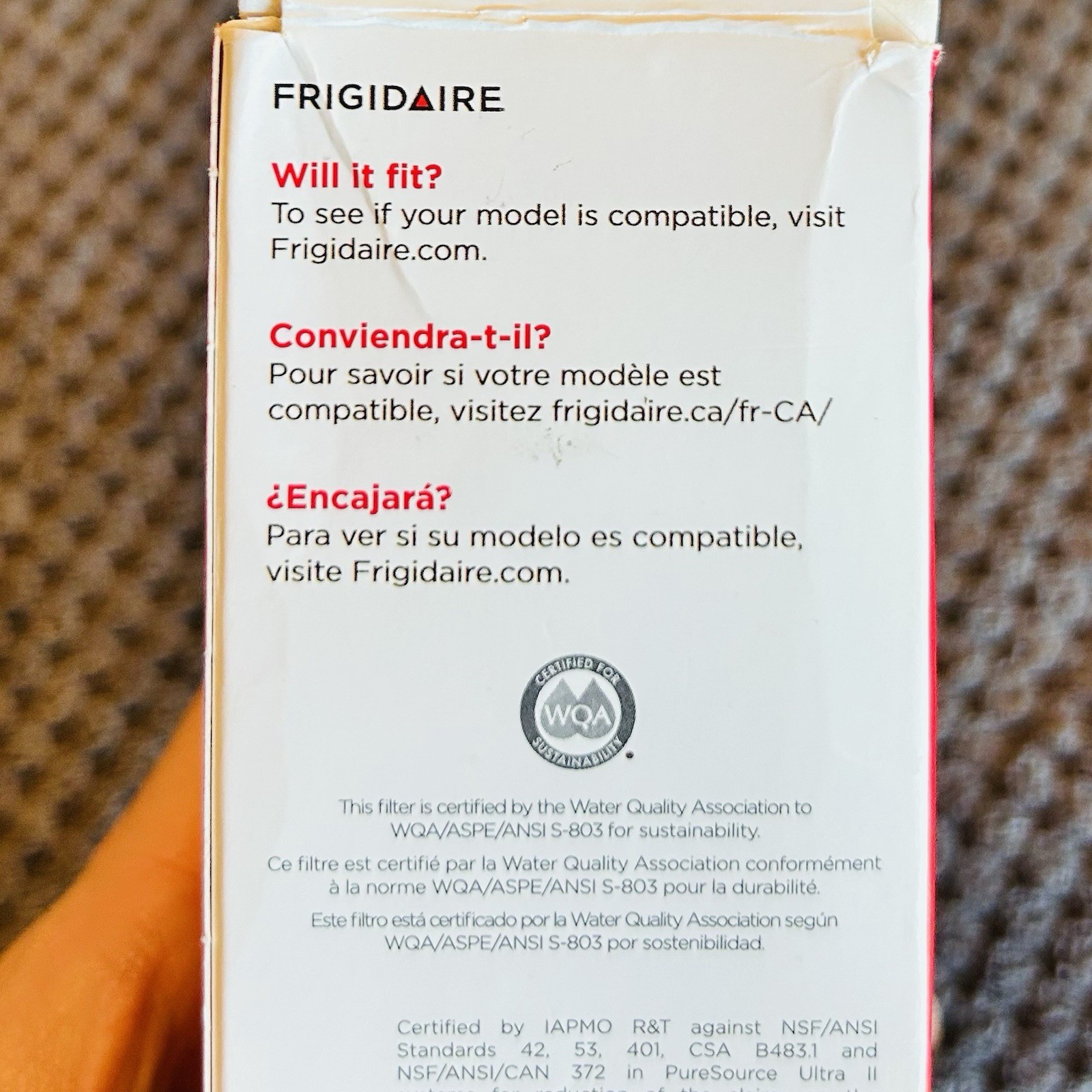 FRIGIDAIRE EPTWFU01 PureSource Ultra II Refrigerator Water Filter, 1 Count