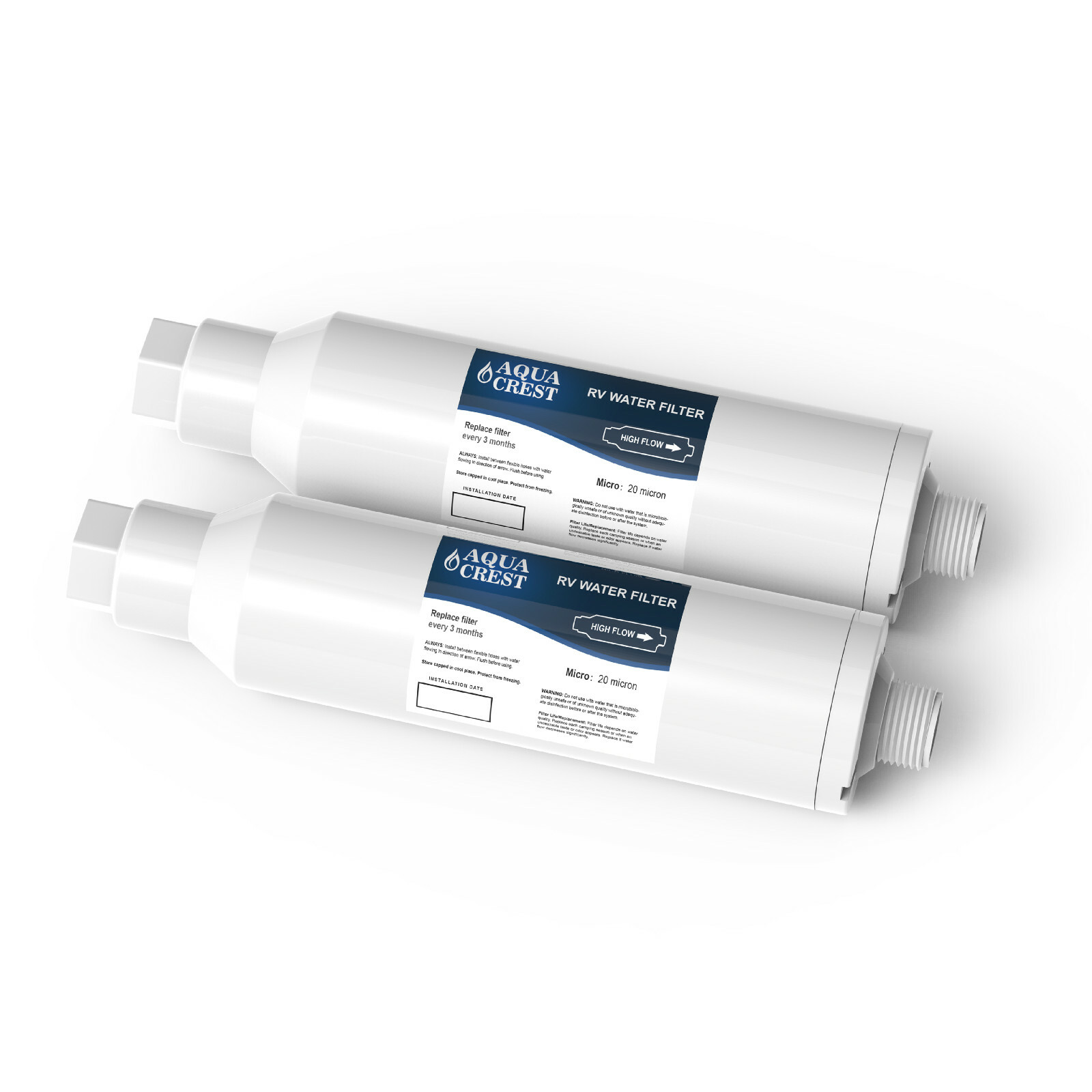RV Inline Water Filter Ideal for Marines, Gardening, Planting, Trailer 2/4 Pack
