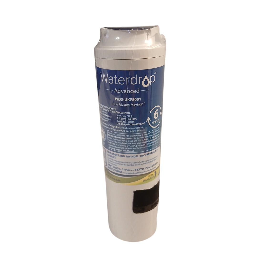 Waterdrop Water Filter FR: 0.5 gpm Up To 6 Months Or 300 Gallons Model WDUKF8001