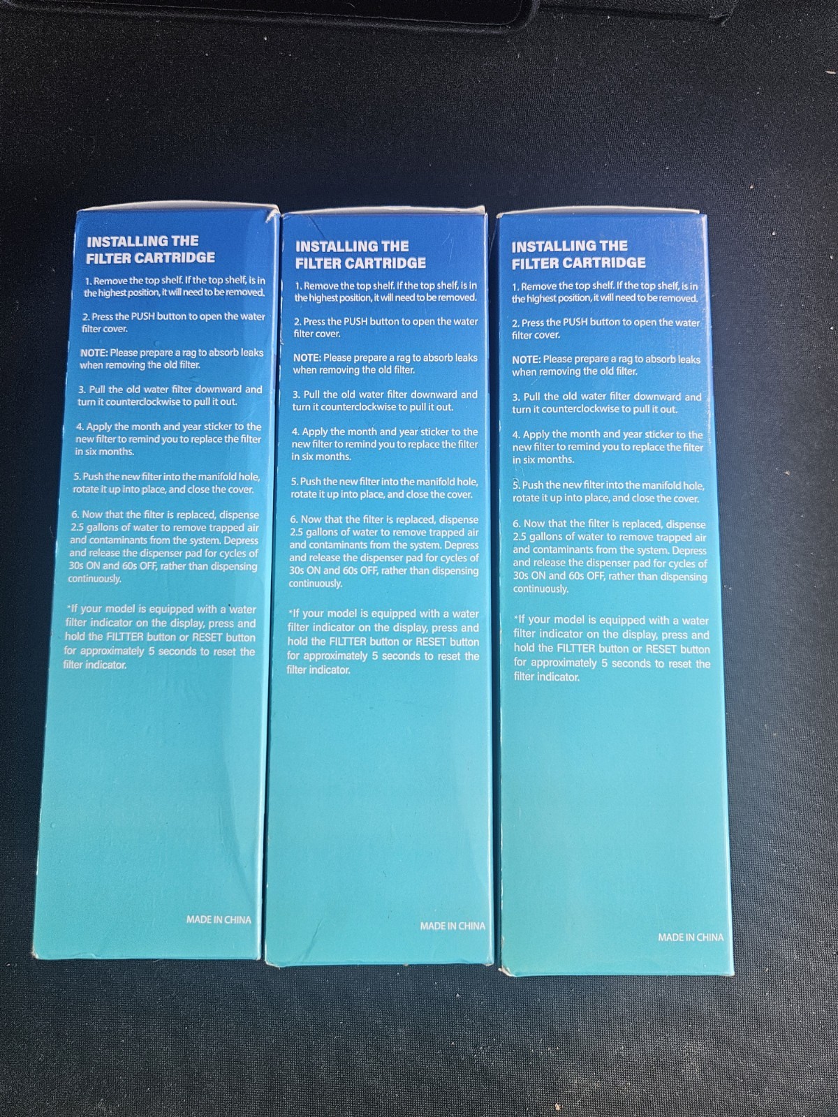 3 Pack Refrigerator Water Filter Replacement for LG LT1000P ADQ747935 200 Gallon