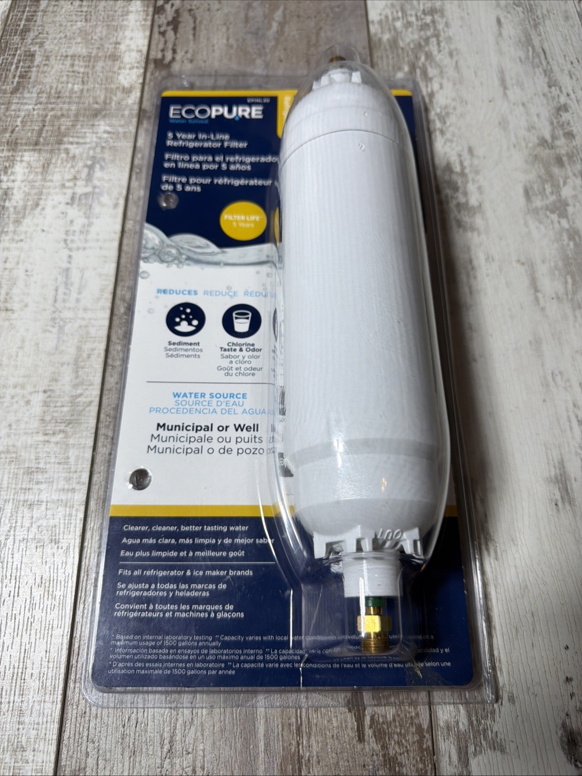 EcoPure EPINL30 5 Year in-Line Refrigerator Filter