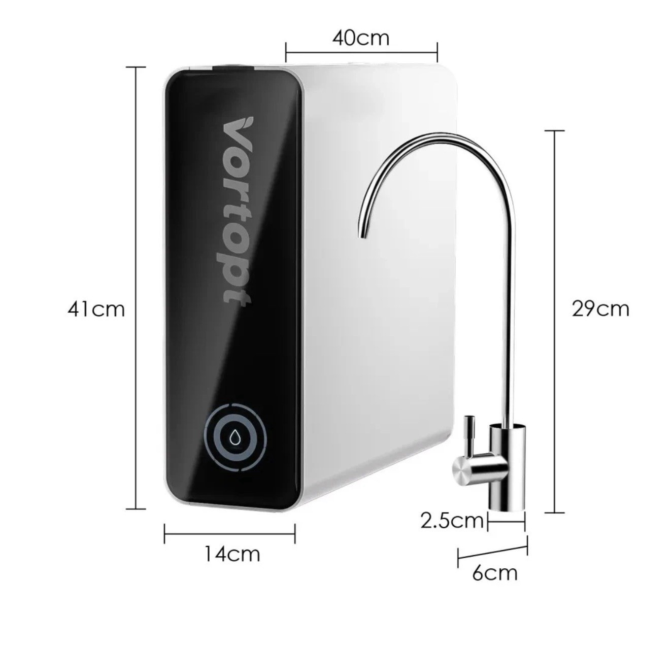 Tankless RO Reverse Osmosis System Under Sink 800 GPD Water Filter Kit