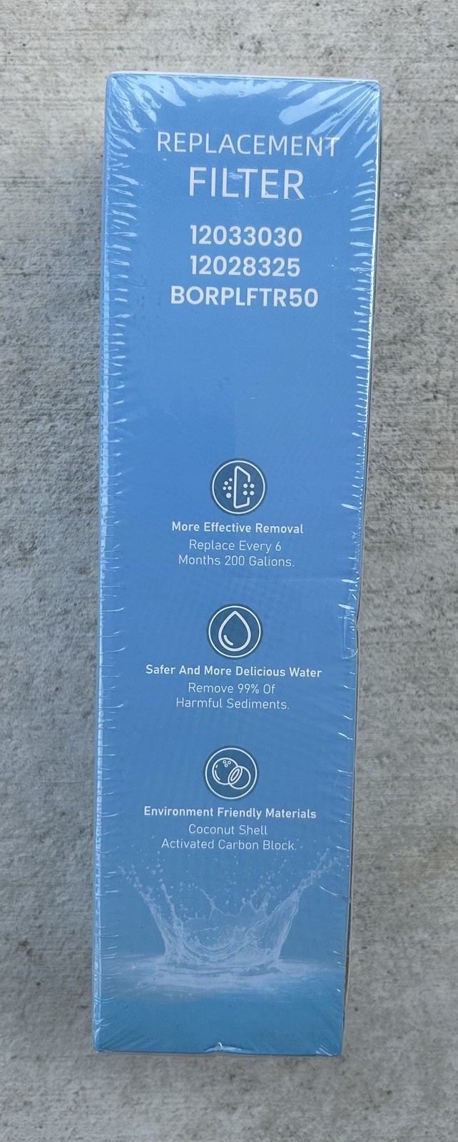 Replacement Water Filter BORPLFTR50 12033030 12028325 for Bosch UltraClarity