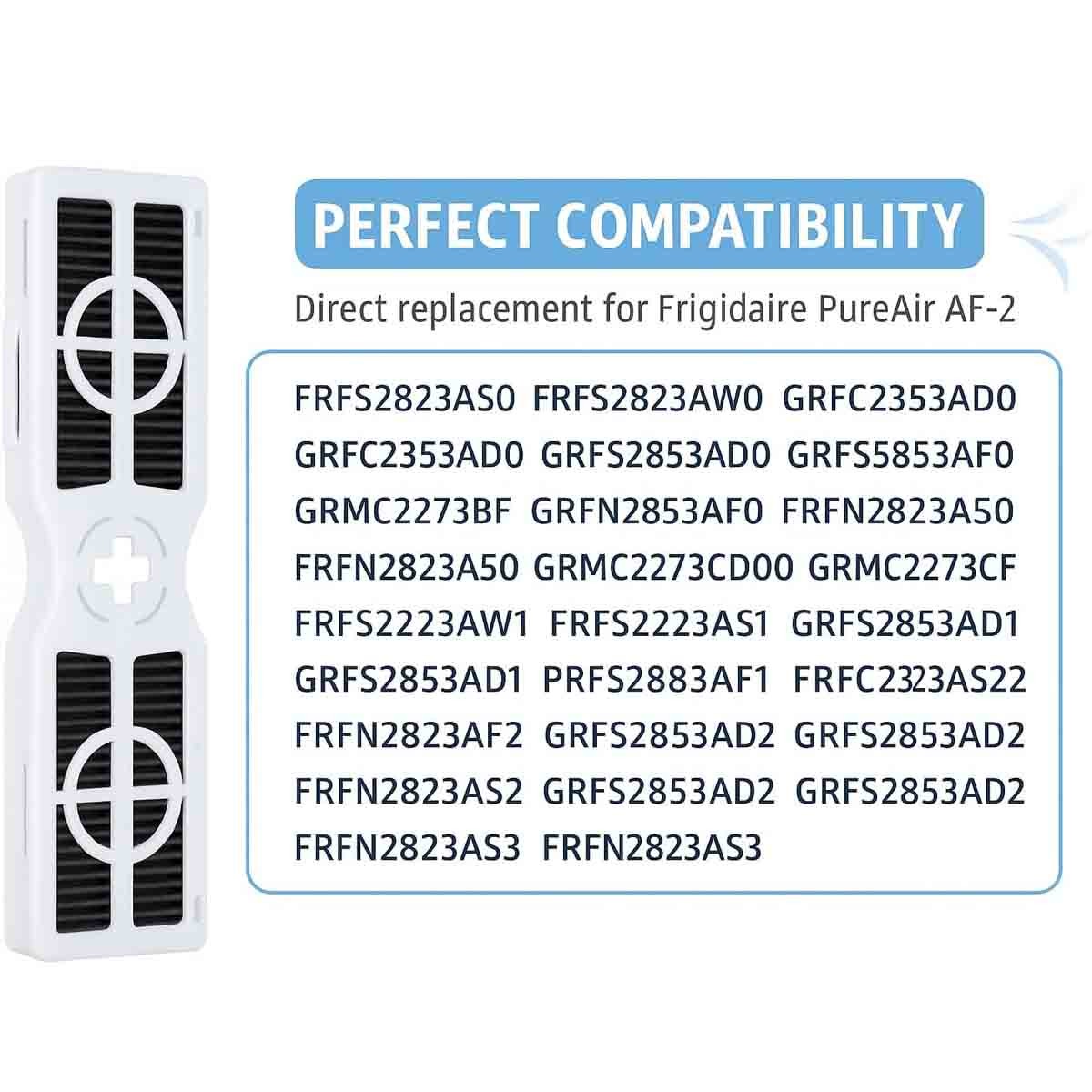 3-Pack Compatible Frigidaire PureAir FRGPAAF2 (RAF-2) Refrigerator Air Filter