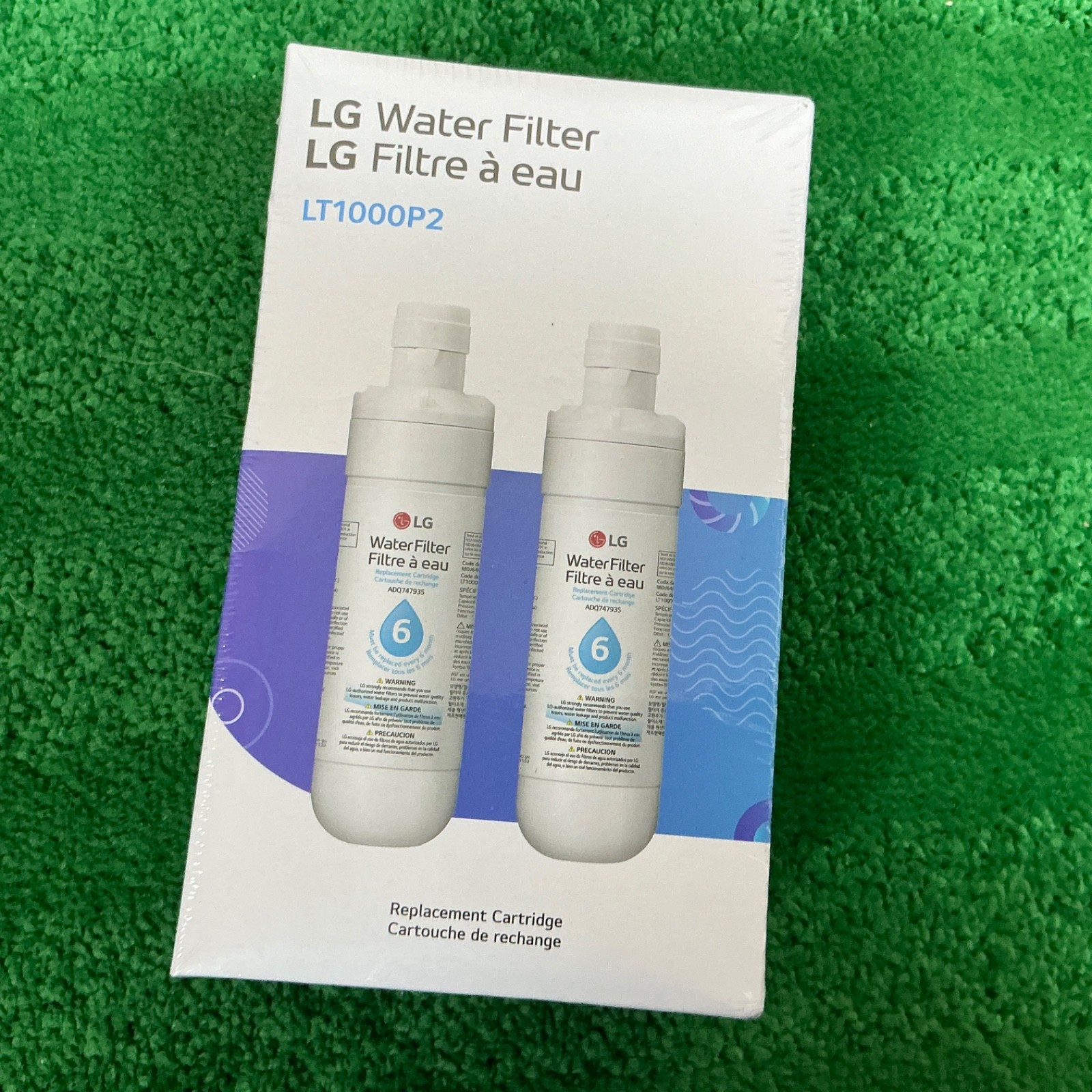 2 Pack – LG LT1000P2 Refresh Refrigerator Ice Water Filter Open Box, READ DESC.
