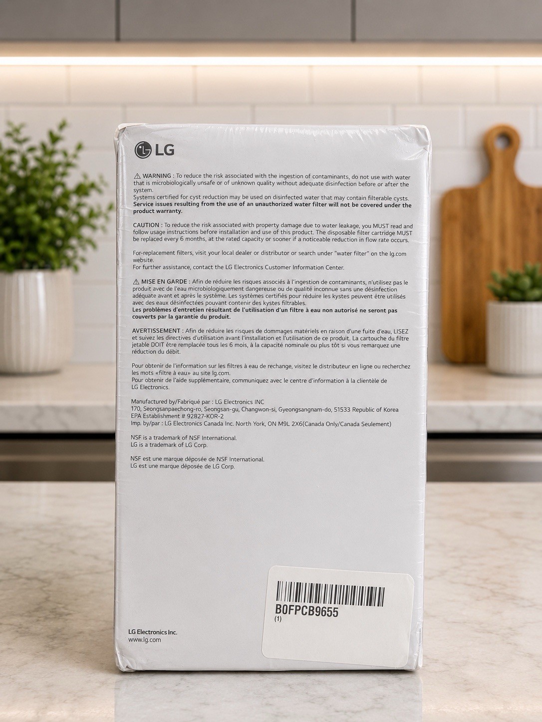 LG LT1000P2 6-Month / 200 Gallon Refrigerator Replacement Water Filter 2 Pack