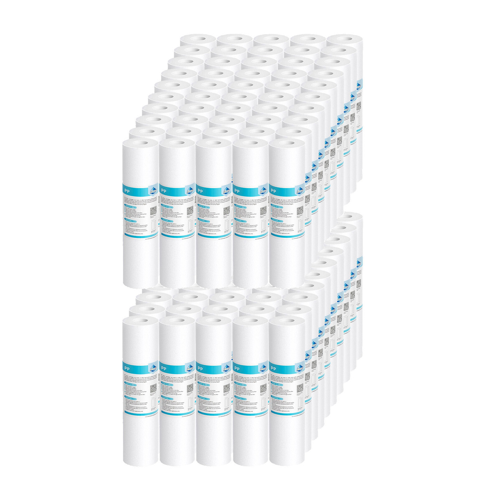 1-100 Pack 1/5/10/20/25/50 Micron 10″x2.5″ Sediment Water Filter Whole House NSF