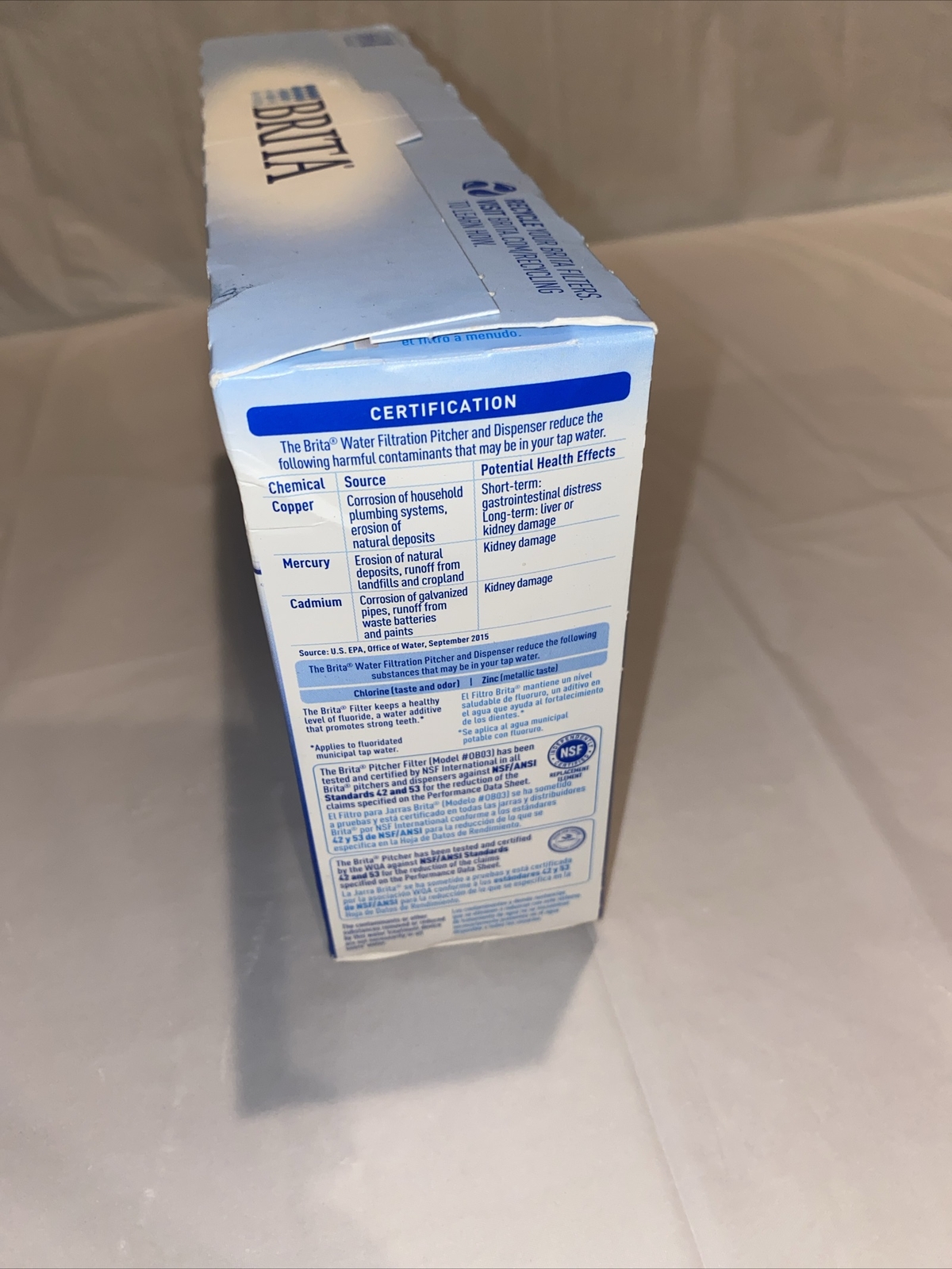 Brita 42432 Water Filter for Pitchers 4 Count Brand New Sealed