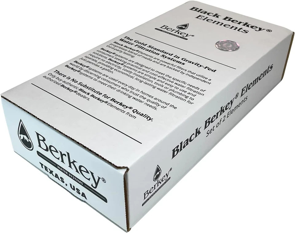 BB9-2 Black Berkey Water Filter Replacement Elements (2-Pack) New in box