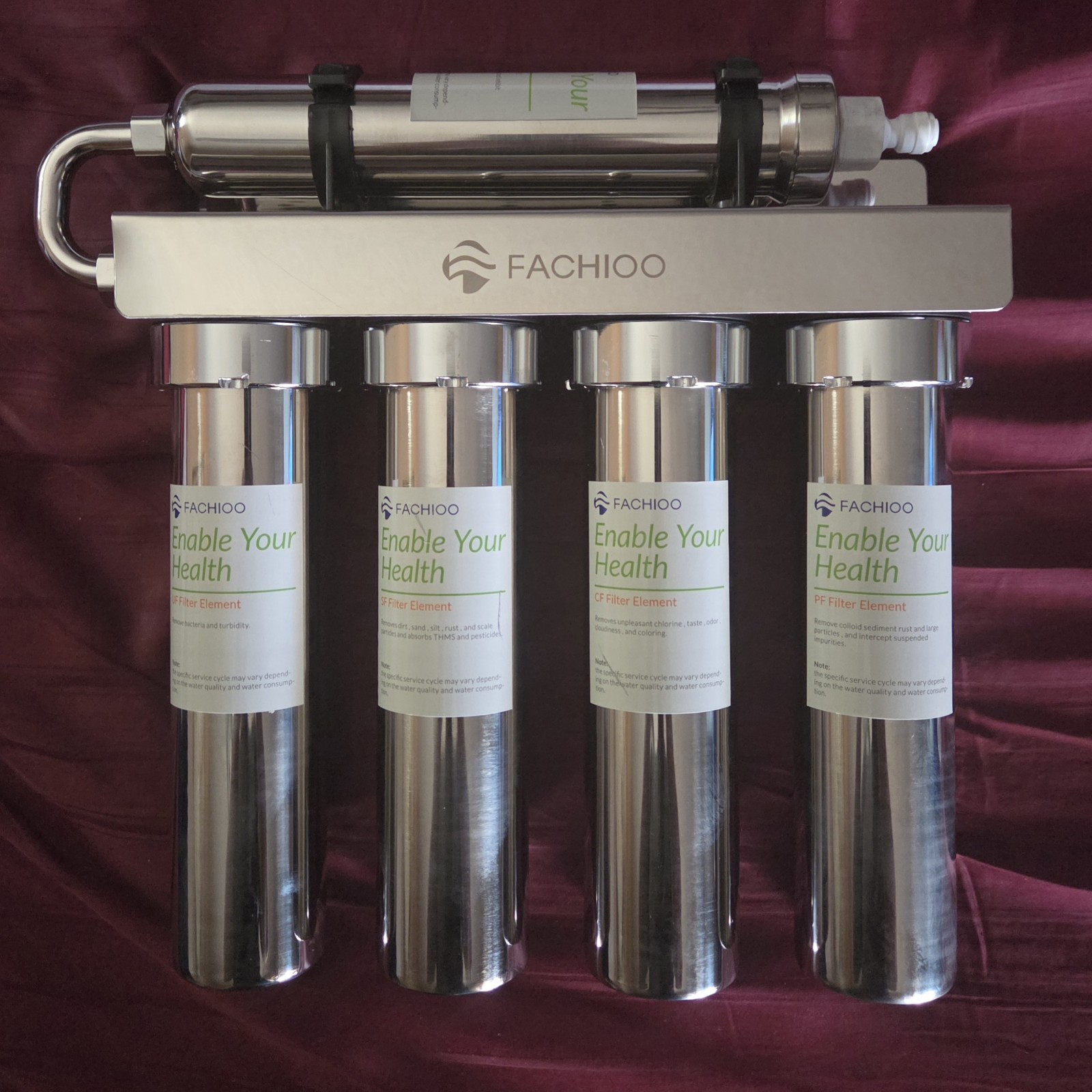 Under Sink Water Filtration System,NSF Certified to Standards, Stainless Steel
