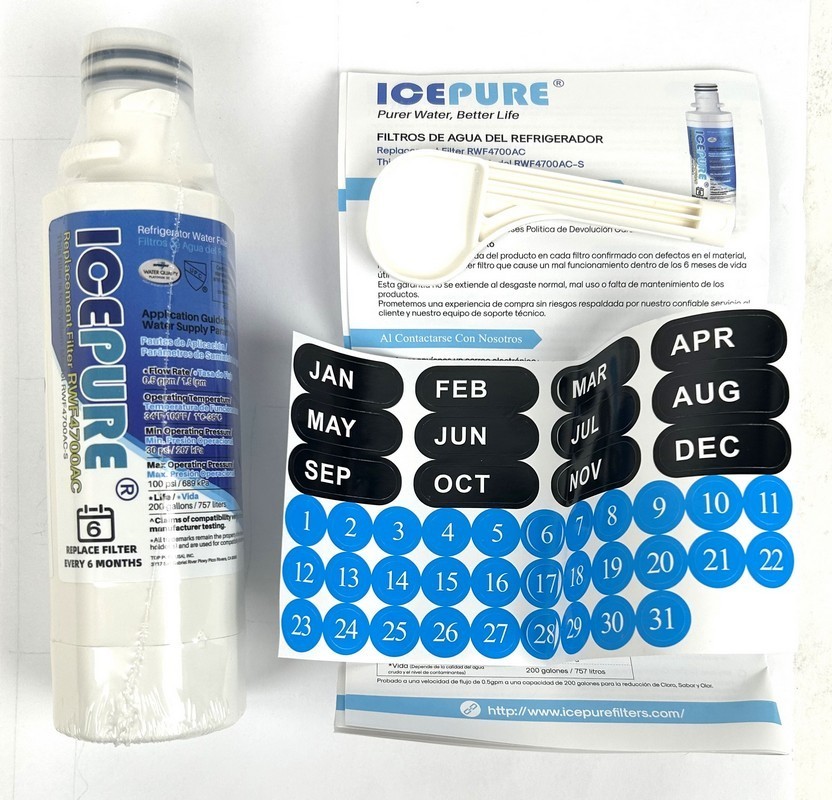 IcePure Replacement Refrigerator Water Filter RWF4700AC for RWF4700AC-S