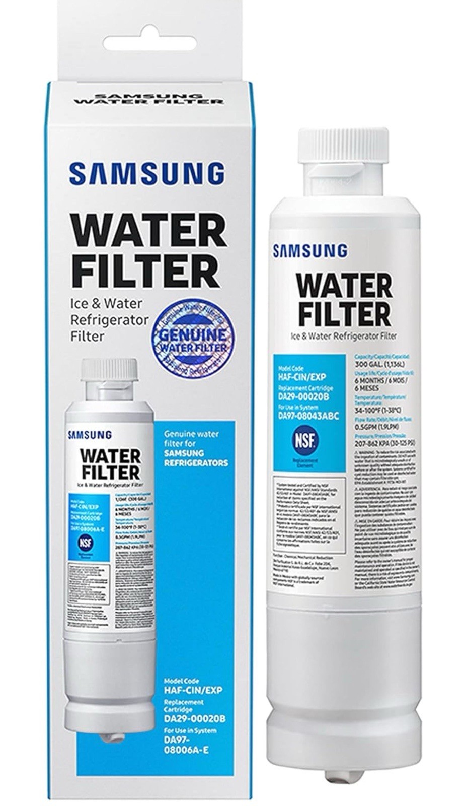Sealed Samsung HAF-CIN-2P/EXP DA2900020B2P Filter