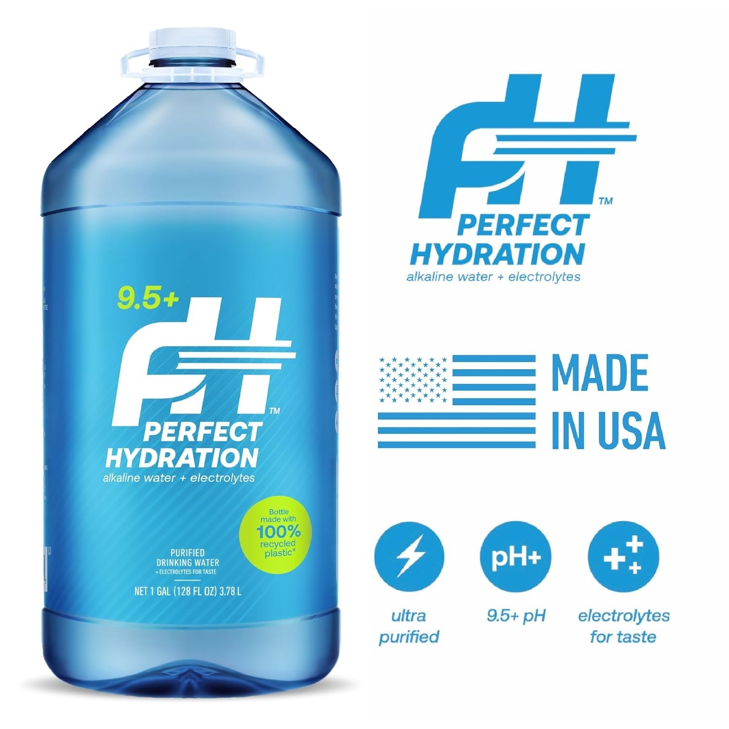 Electrolyte-Enriched Alkaline Water – 9.5+ pH – 8 Gallon Pack for Daily Wellness