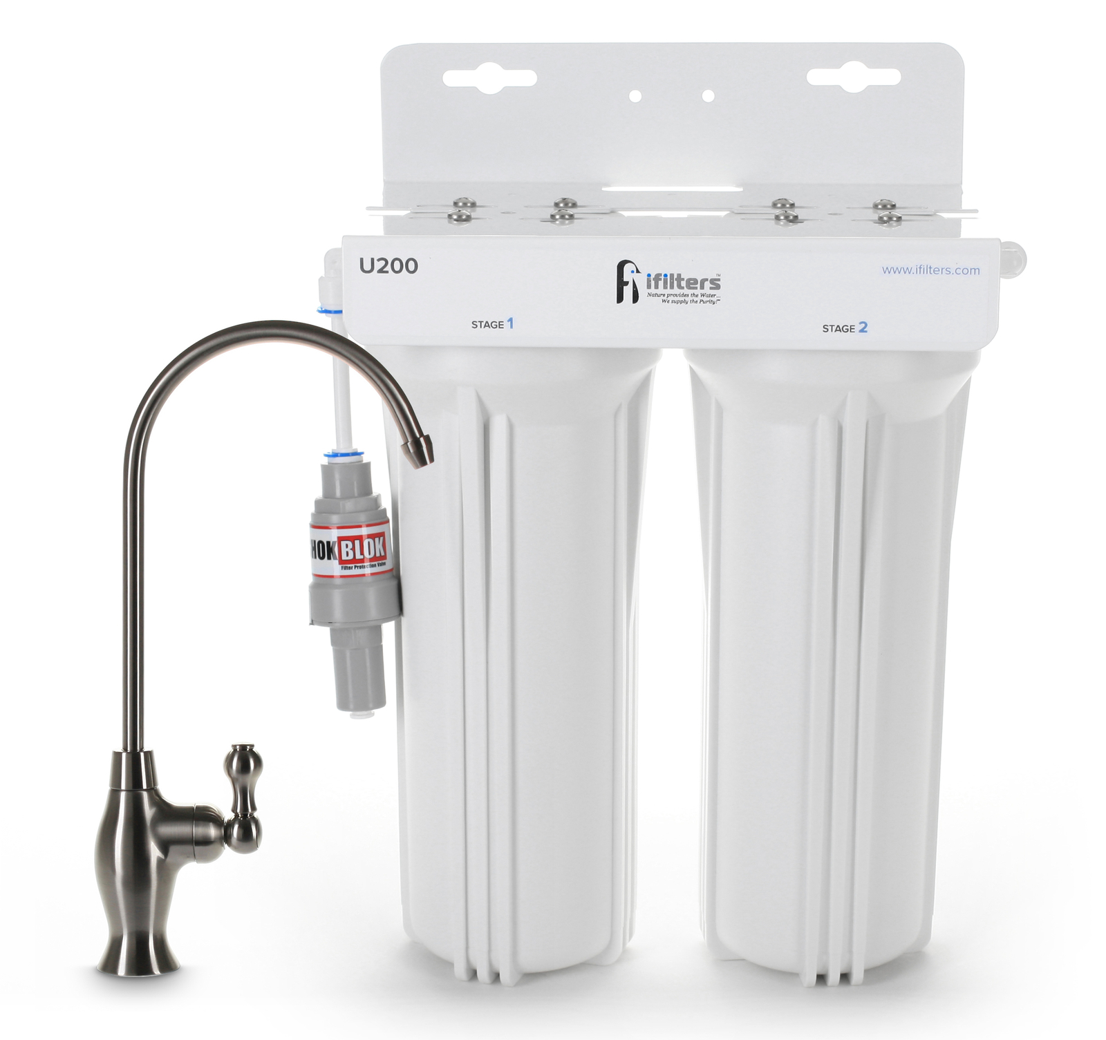 U200 Premium Drinking Water Filtration System 2 Stage & Designer Faucet