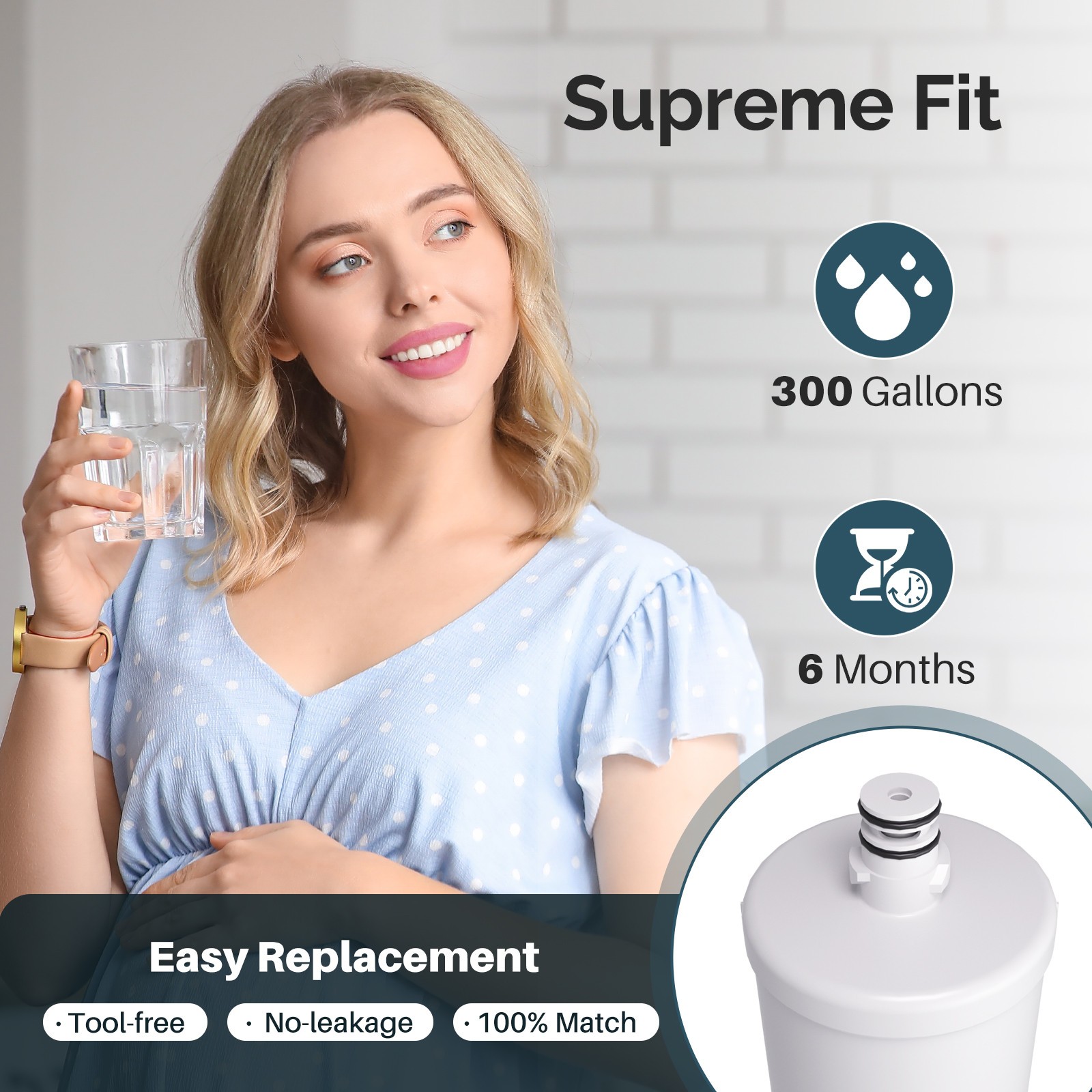 Fit For LG LT500P 5231JA2002A LMX25964ST LSC27925ST ICEPURE Water Filter 2PACK