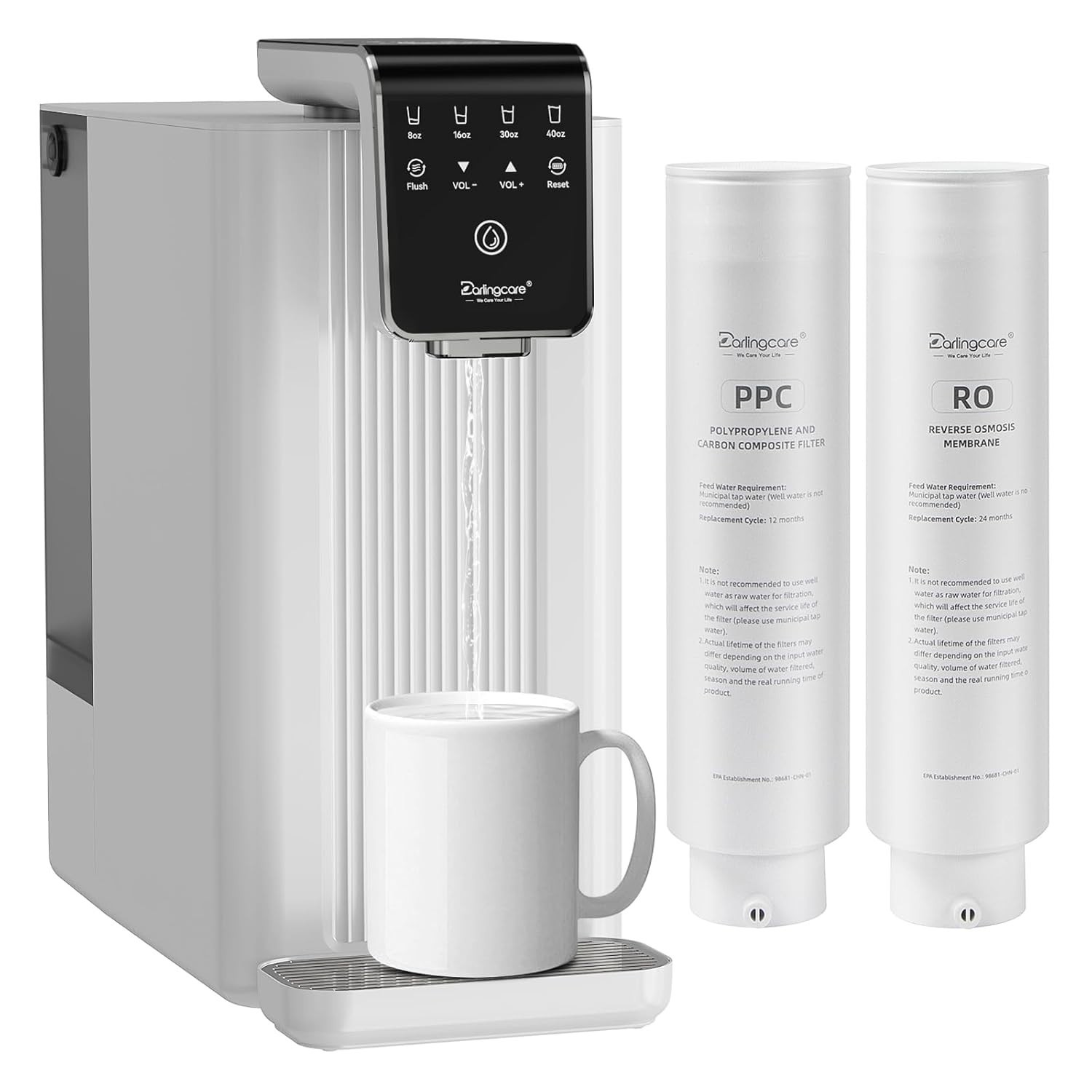 Darlingcare Electric SJ-100R-01 Reverse Osmosis Counter Water Filtration System