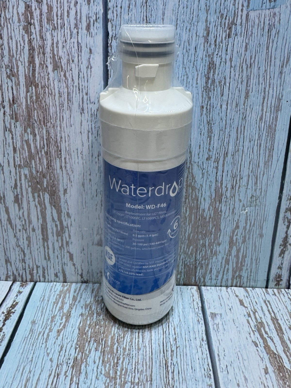 Waterdrop Model WD-F46 Refrigerator Water Filter Replacement
