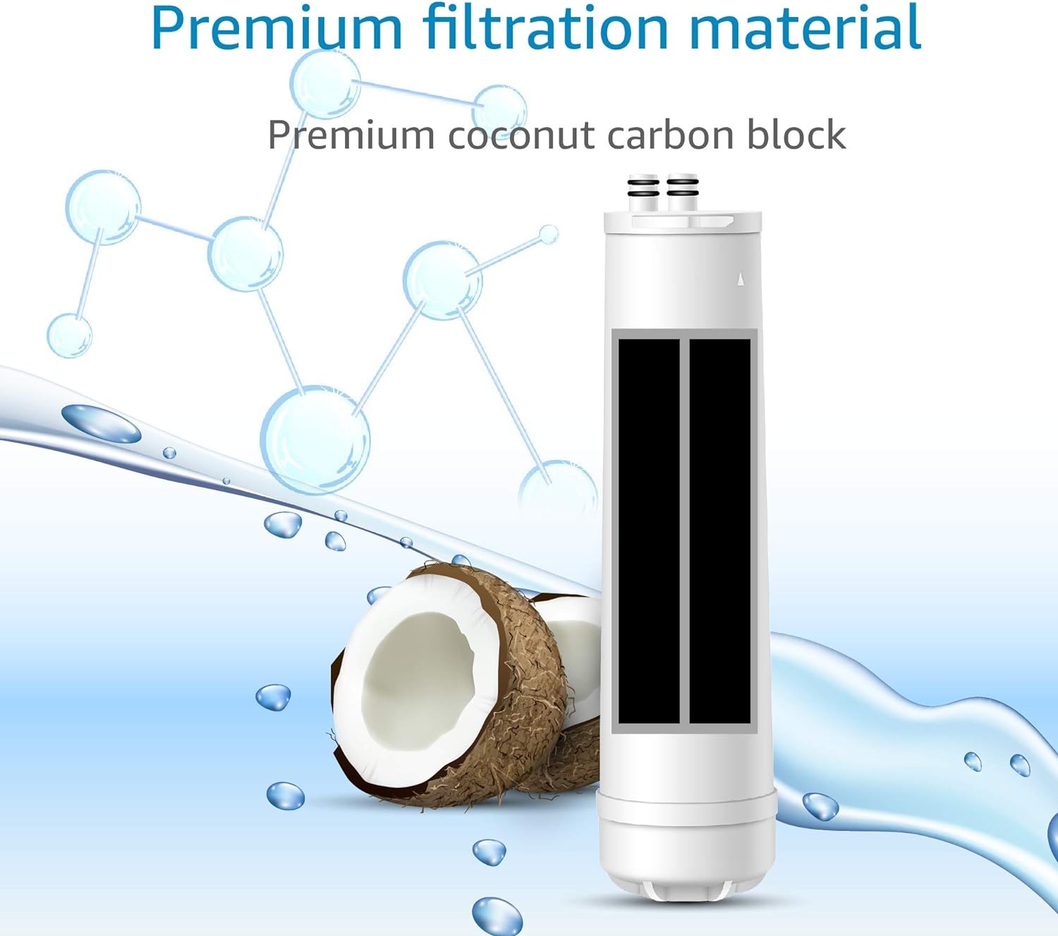 AQUA CREST RC 1 EZ-Change Premium Water Filtration Replacement Cartridge, 2 Pack