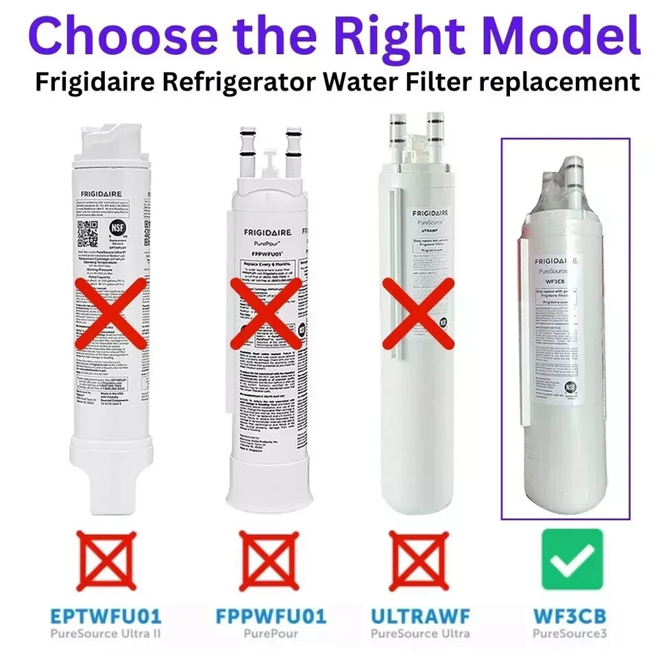 3PACK Fit Frigidaire WF3CB Refrigerator PureSource 3 Water & Ice Filter US Stock