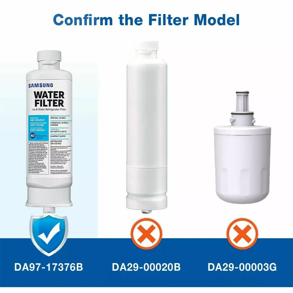 NEW 4 PACK Genuine Samsung DA97-17376B HAF-QIN/EXP REFRIGERATOR Water Filter US